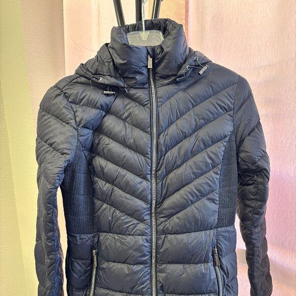 MICHAEL Michael Kors Packable Down Jacket – Women’s Small – Navy - Picture 1 of 5